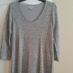 #120 Lucky Gray Knit Dress Size Medium